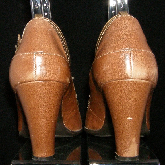 Aerosoles Vacant Cot brown leather heels 9.5B - Picture 6 of 8